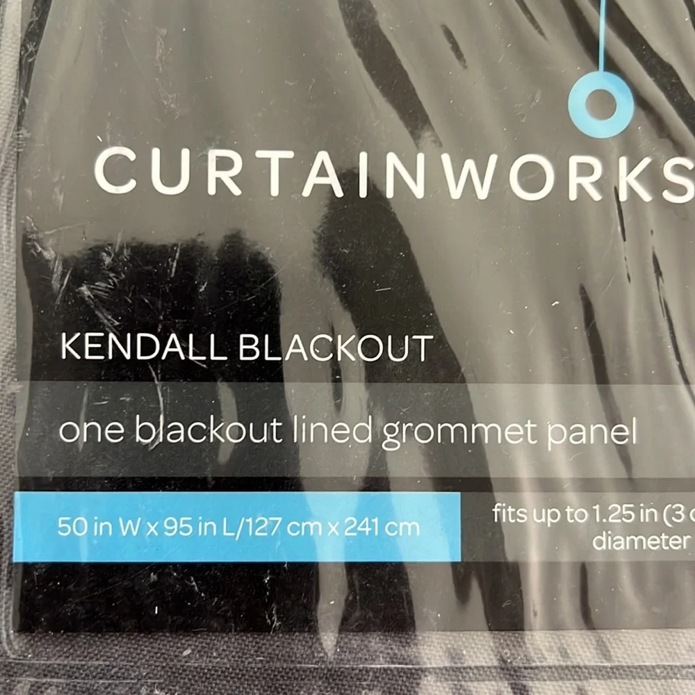 SINGLE curtainworks kendall blockout lined grommet panel 50